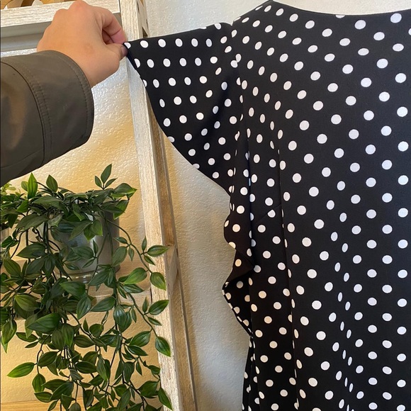 🆕Lane Bryant polka dots ruffle sleeves dress - Picture 12 of 14